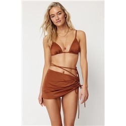TRENDYOLMİLLA Kahverengi Üçgen Brazilian 3'lü Bikini Takımı TBESS24BT00022
