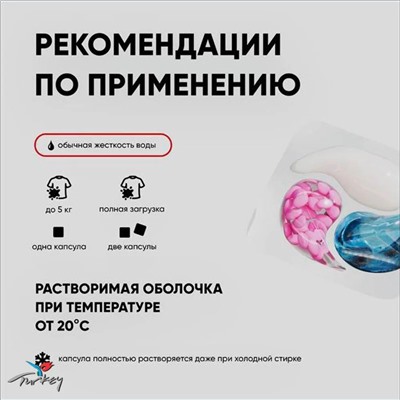ANTABAX КАПСУЛЫ 30 шт.- Концентрат для СТИРКИ темных вещей с кондиционер в гранулах