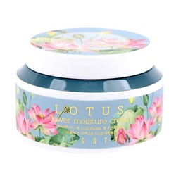 JIGOTT LOTUS FLOWER MOISTURE CREAM Увлажняющий крем для лица с экстрактом лотоса 100мл