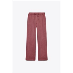 STRAIGHT TROUSERS WITH DRAWSTRING