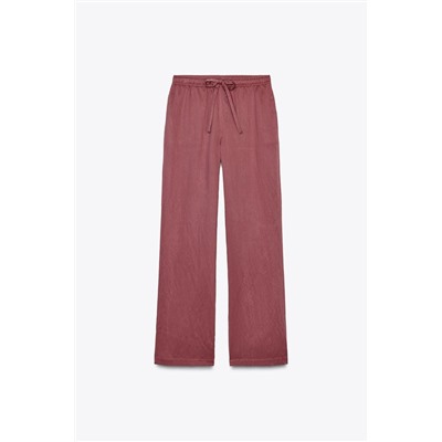STRAIGHT TROUSERS WITH DRAWSTRING