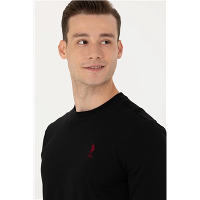 Erkek Siyah Basic Sweatshirt