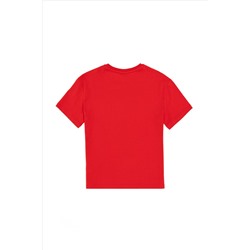 Erkek Çocuk Kırmızı Basic Tişört
