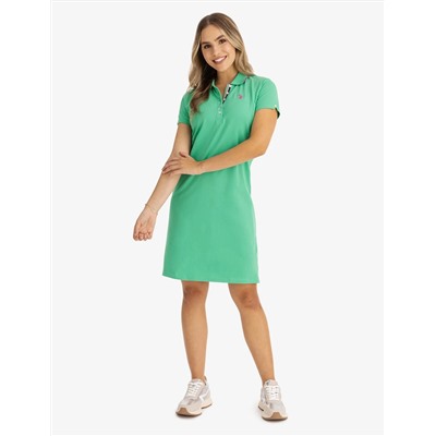 TIPPED POLO DRESS