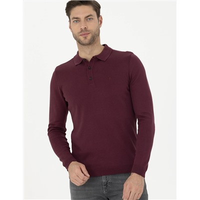 Bordo Slim Fit Basic Kazak
