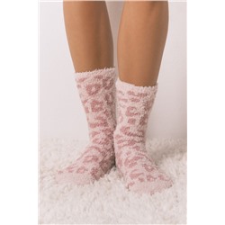 Calcetines largos leopardo rosa