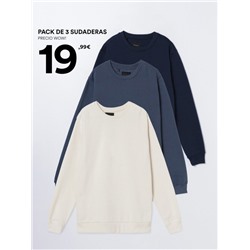 PACK OF 3 BASIC SWEATSHIRTS