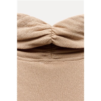 WASHED HIGH NECK T-SHIRT