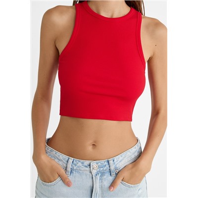 BASIC RIBBED CROP TOP