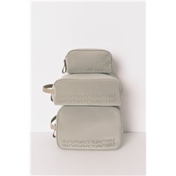 Neceser grande rubber kaki