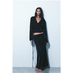 VELVET MIDI SKIRT