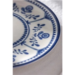 Reve Bleu Celeste Pasta Tabağı - Mavi/Beyaz - 19 cm