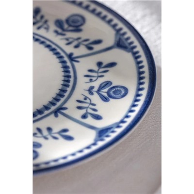 Reve Bleu Celeste Pasta Tabağı - Mavi/Beyaz - 19 cm
