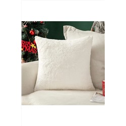Savana Peluş Kırlent Kılıfı Fermuarlı Sırt Kısmı Krep Kumaş kırlentkılıfı01