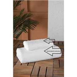 MEŞELİ TEKSTİL 2 Li Lüks Otel Banyo Ve El Yüz Havlu Seti 70x140 / 50x90 ME2412