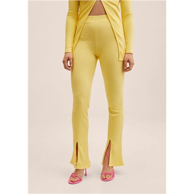 Pantalón punto aberturas -  Mujer | MANGO OUTLET Melilla