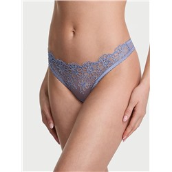 Eyelet Mesh Thong Panty