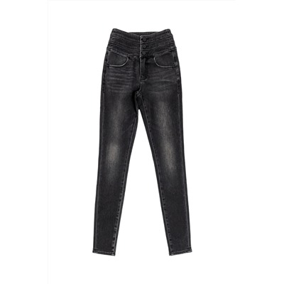 Vaquero skinny fit 7/8 Negro