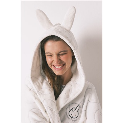 Bata midi polar estampada Miffy