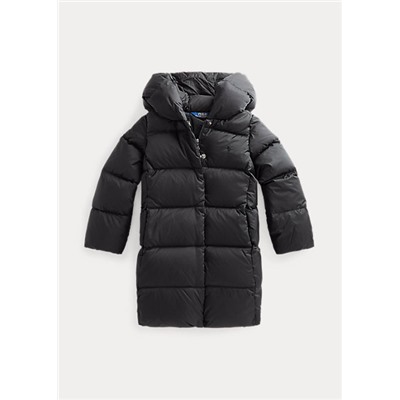 Girls 2-6x Quilted Hooded Down Coat