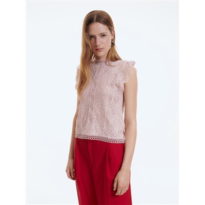 Bluse mit Spitze