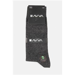Avva Erkek Antrasit Düz Bambu Soket Çorap B008501