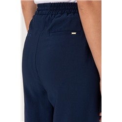 Kadın Lacivert Loose Relax Fit Kanvas Pantolon