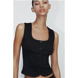 TOP CHALECO INTERLOCK