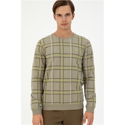 Erkek Açık Haki Sweatshirt