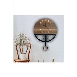 hayalevimahsap Sessiz Sarkaçlı Ahşap Duvar Saati, Sarkaçlı Saat, Duvar Saati, Ahşap Saat, Wooden Wall Clock sarkaçmodelgeyik