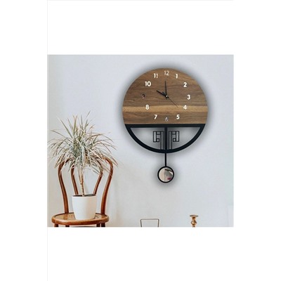 hayalevimahsap Sessiz Sarkaçlı Ahşap Duvar Saati, Sarkaçlı Saat, Duvar Saati, Ahşap Saat, Wooden Wall Clock sarkaçmodelgeyik
