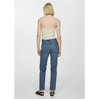 Jeans rectos tiro medio