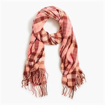 Classic plaid scarf