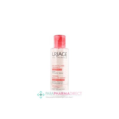 Uriage Eau Micellaire Thermale Peaux Intolérantes sans Parfum 100ml Format Voyage