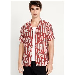 Short-Sleeve Printed Camp Shirt