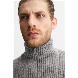 JERSEY CUELLO CREMALLERA TEXTURA