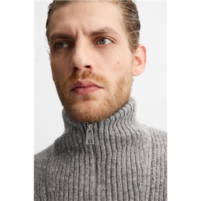 JERSEY CUELLO CREMALLERA TEXTURA