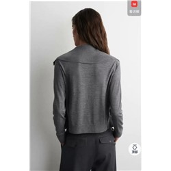 Женская имитация двухсекционного кардигана с воротником на пуговицах  CO*S