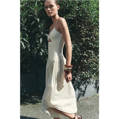 COMBINED CUT-OUT DRESS