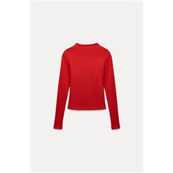RIBBED SQUARE NECK T-SHIRT