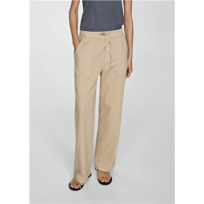 Pantalón algodón cintura elástica