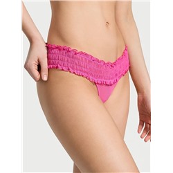 Eyelet Mesh Thong Panty