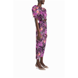 Blusa corta cremallera trasera