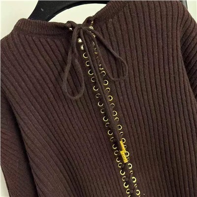 Свитер с акцентной спинкой  Schiaparell*i