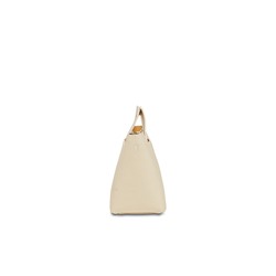 Bolso de piel y neceser Rita Beige
