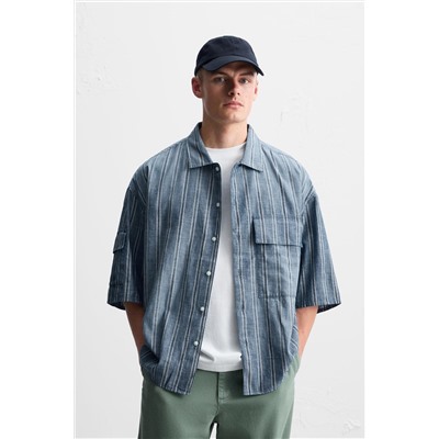 CAMISA RAYAS BOLSILLOS