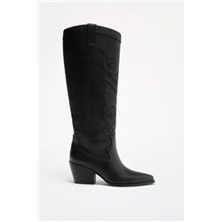 Knee-high cowboy boots