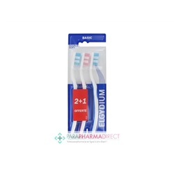 Elgydium Brosse à Dents Basic Souple x3