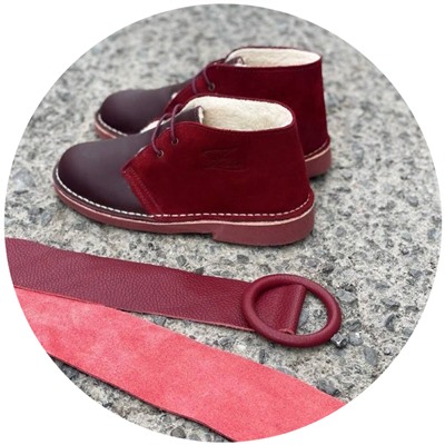 Ab. Zapatos 4535 Burdeos+Ab.Z cinturón 130 napa Burdeos АКЦИЯ