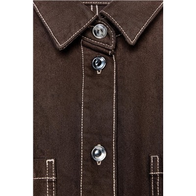 Z1975 SHORT SLEEVE DENIM PLAYSUIT